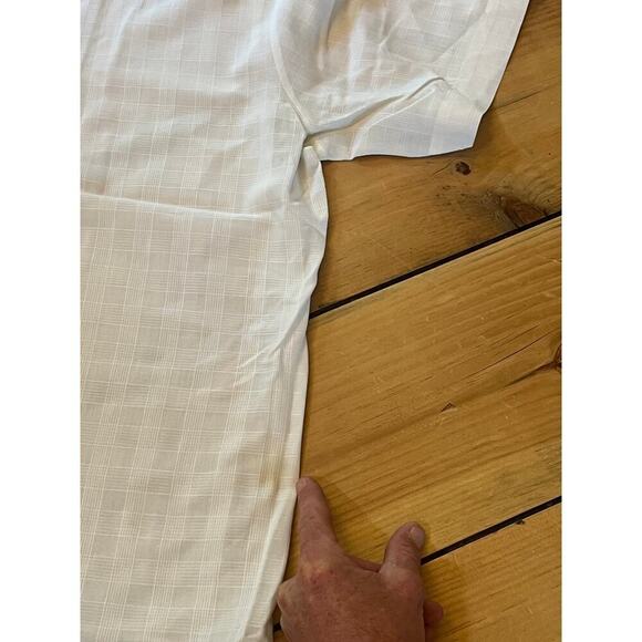 Vintage Sear's Mens Perma Prest White Button Down Shirt. Short Sleeve Size 17 - Picture 5 of 7